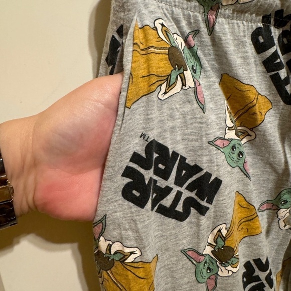 Star Wars Baby Yoda Eating Soup Men’s pajama Pants Sz M - Picture 7 of 8